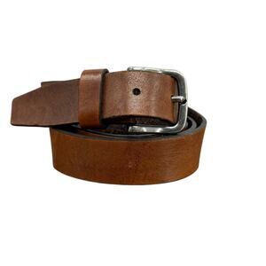 Michael Bastian Belt Mens 38 Brown Minimalist Heritage Casual Leather USA Work